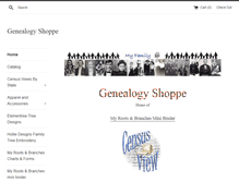 Tablet Screenshot of genealogyshoppe.com
